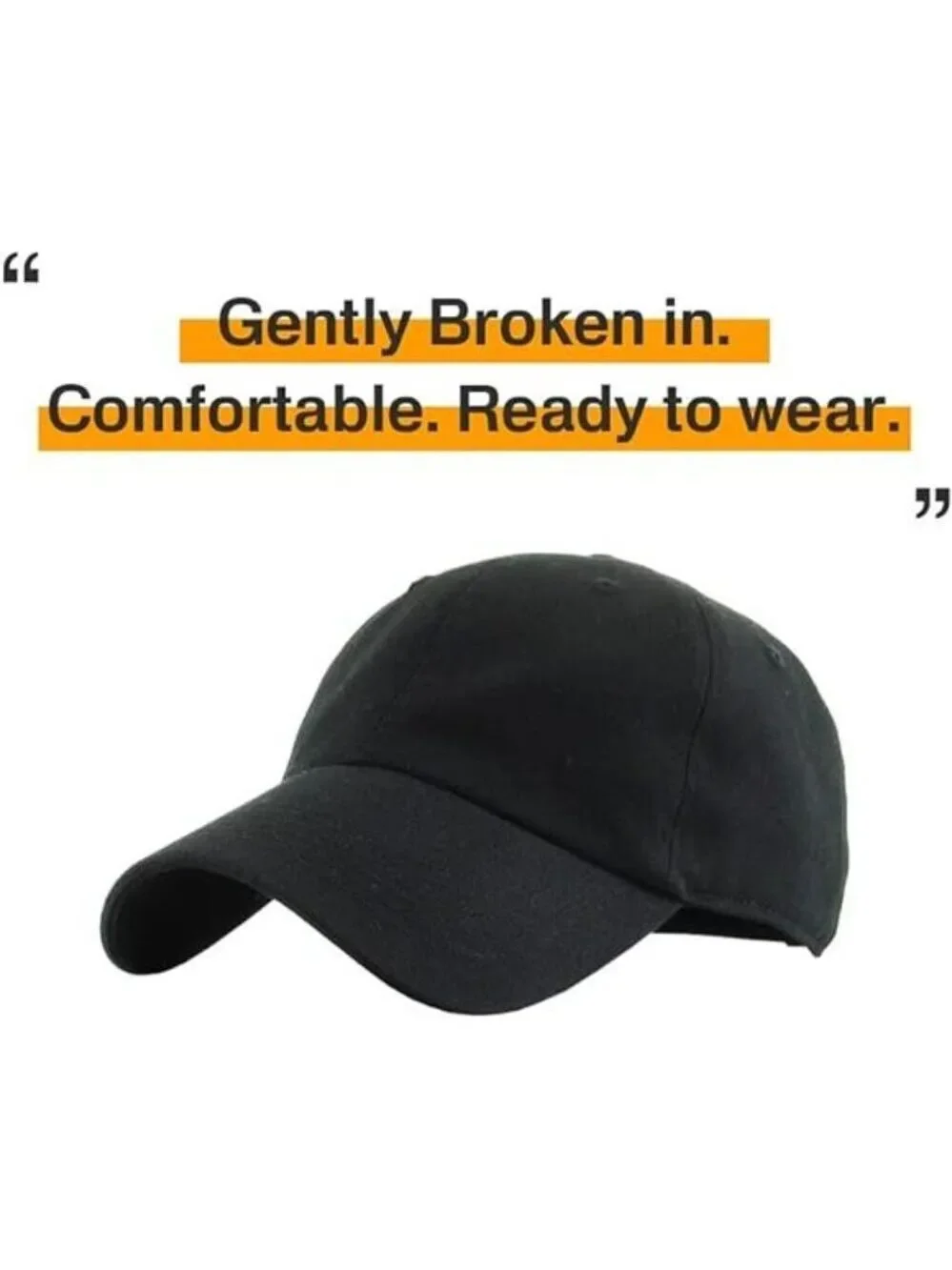 Cotton Baseball Cap Adjustable Dad Hat Low Profile Unstructured Classic Fit